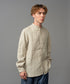 MR.OLIVE / FRENCH LINEN CLOTH / BAND COLLAR L/S SHIRT ミスターオリーブ/フレンチリネンクロス/バンドカラー ロングスリーブシャツ